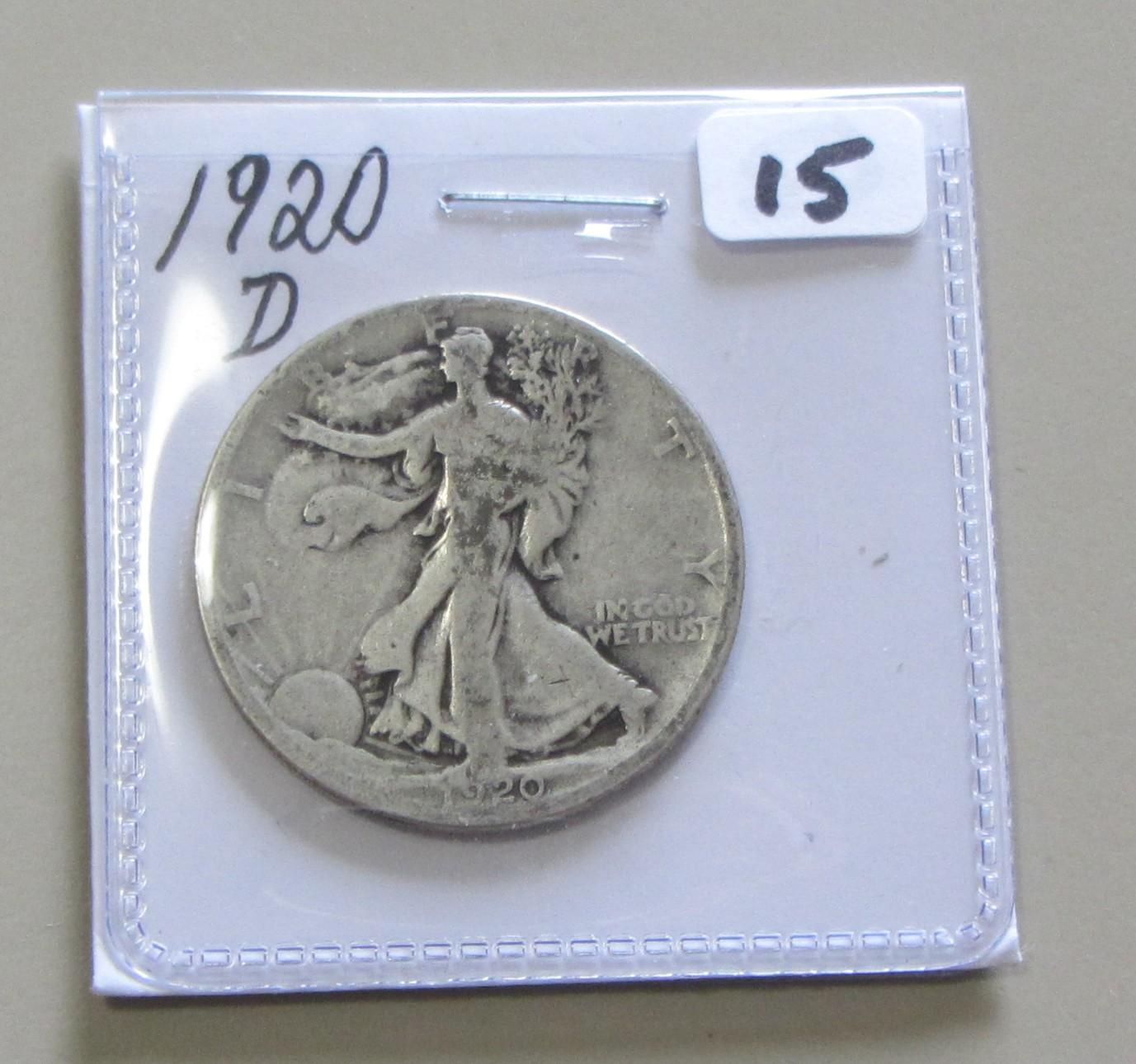 1920-D WALKING LIBERTY HALF