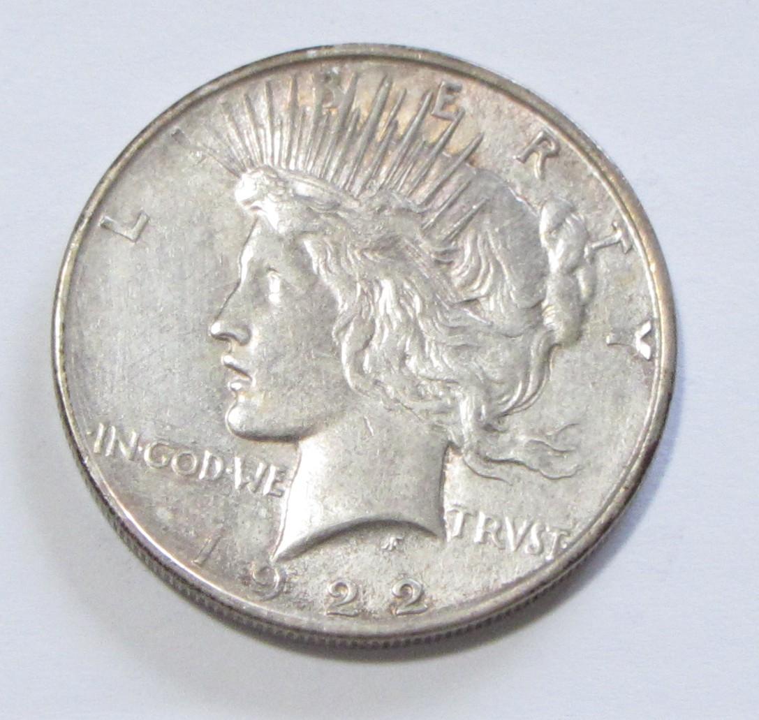 $1 1922 PEACE SILVER DOLLAR