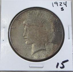 $1 1924-S PEACE SILVER DOLLAR