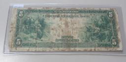 $5 1914 FEDERAL RESERVE NOTE