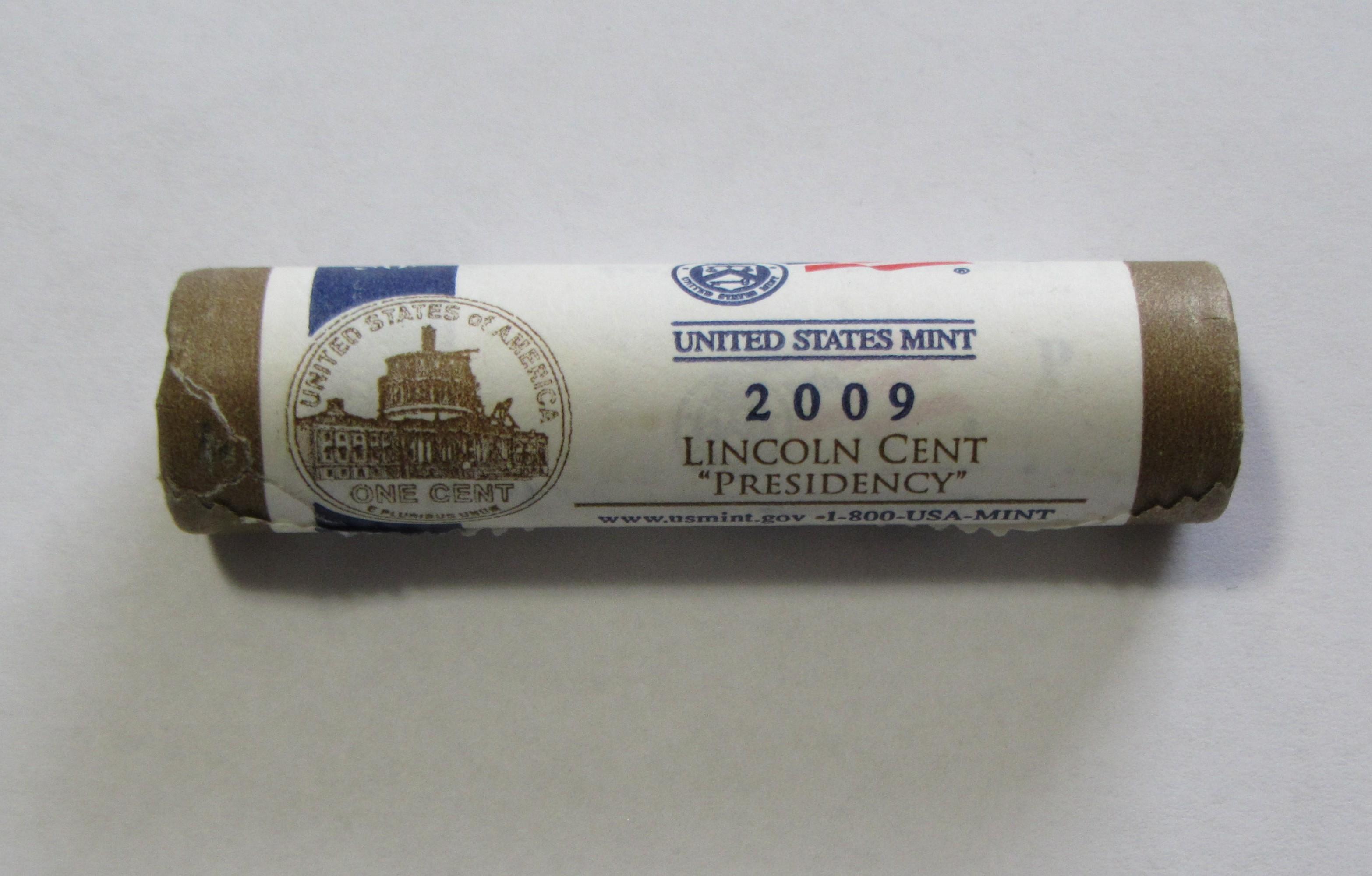 2009 LINCOLN CENT ROLL MINT SEALED