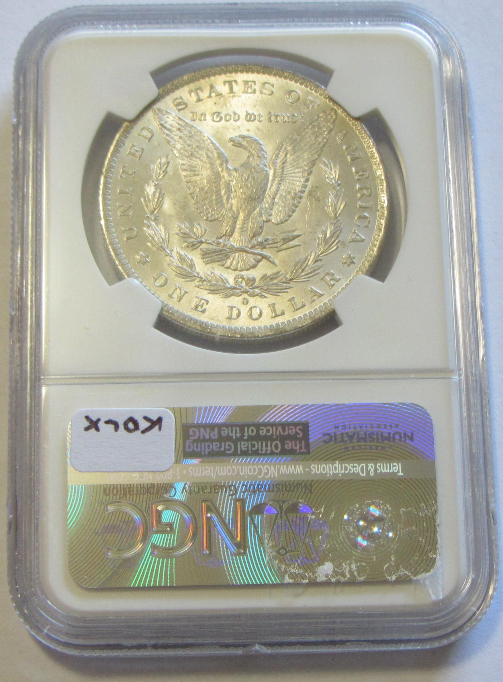 $1 1884-O MORGAN NGC MS 65