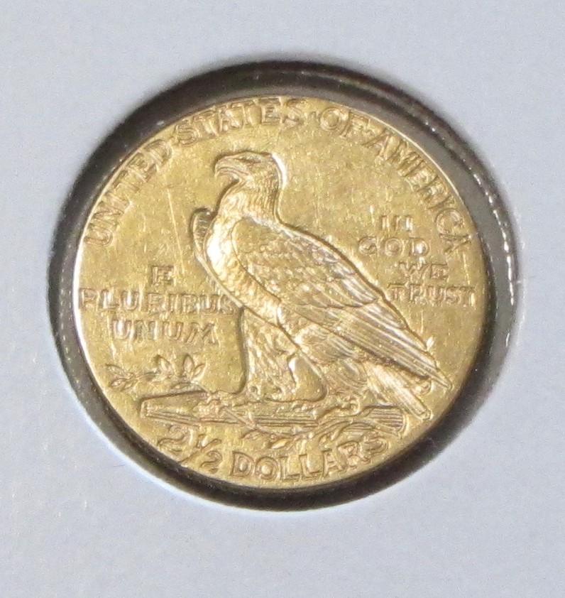 $2.5 1913 GOLD QUARTER EAGLE HIGH GRADE