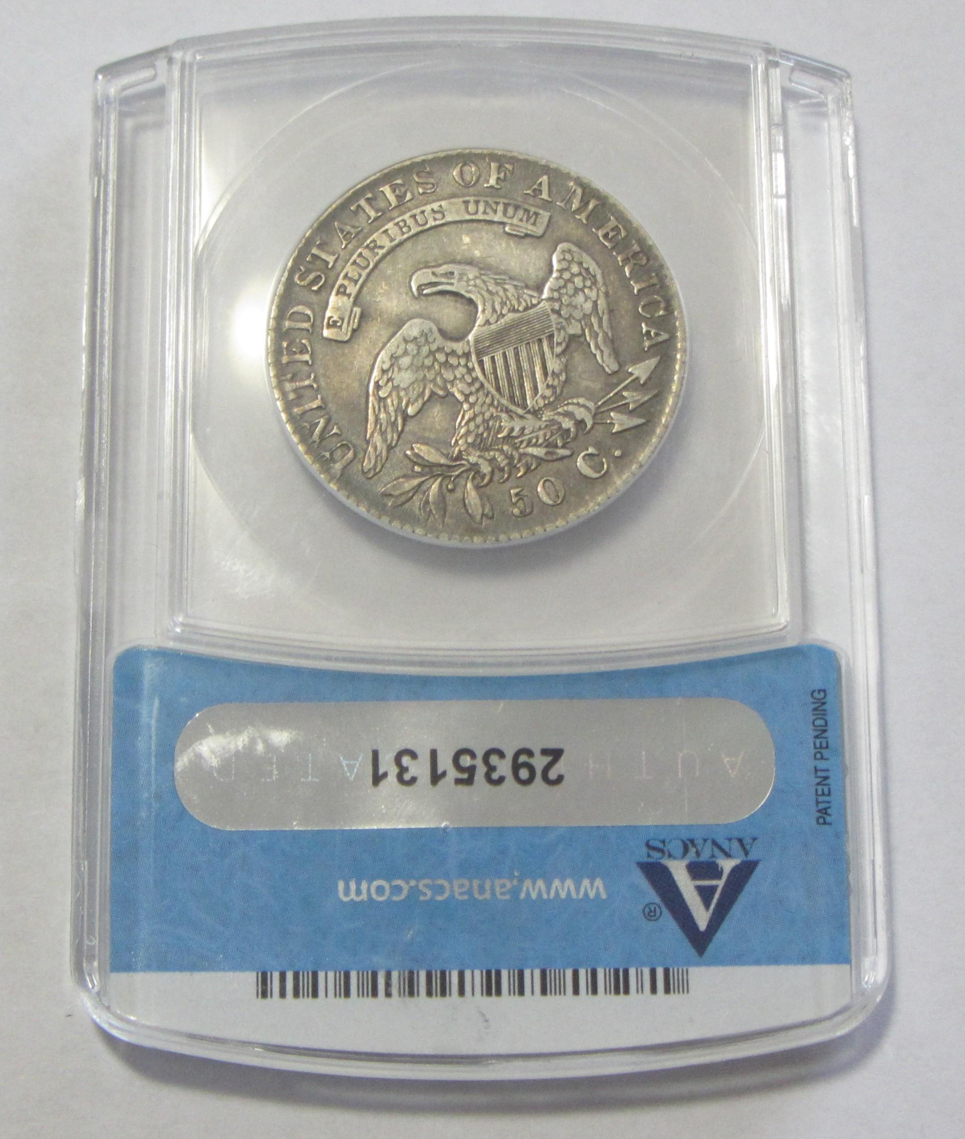 1830 CAPPED BUST HALF ANACS XF 40