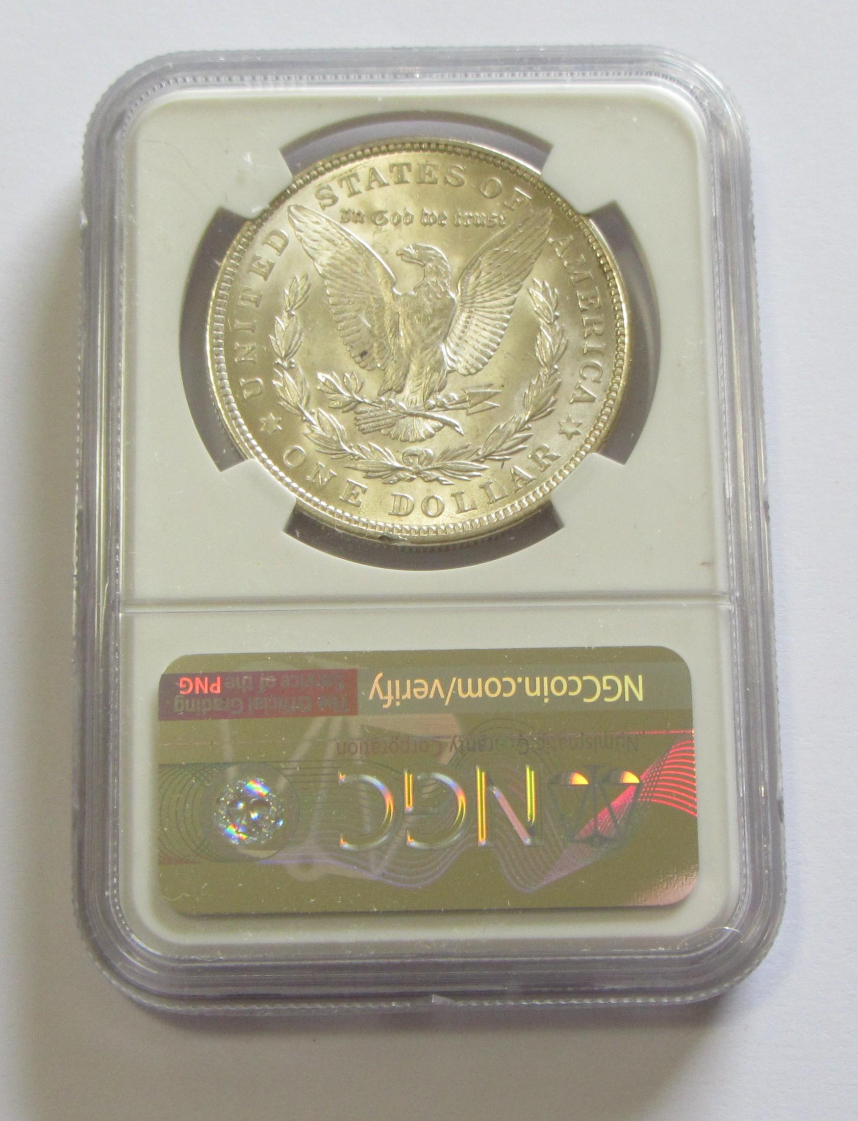 1921 $1 MORGAN NGC 63