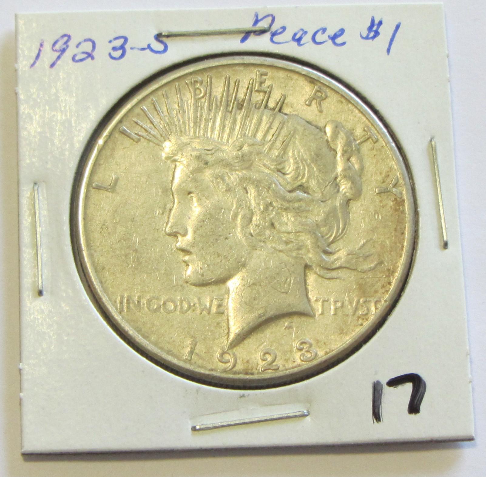1923-S Peace Dollar 