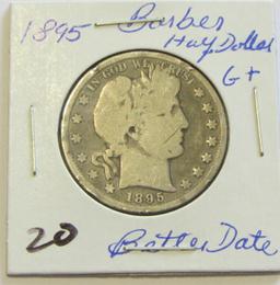 1895 Barber Half Dollar G+ - Better Date