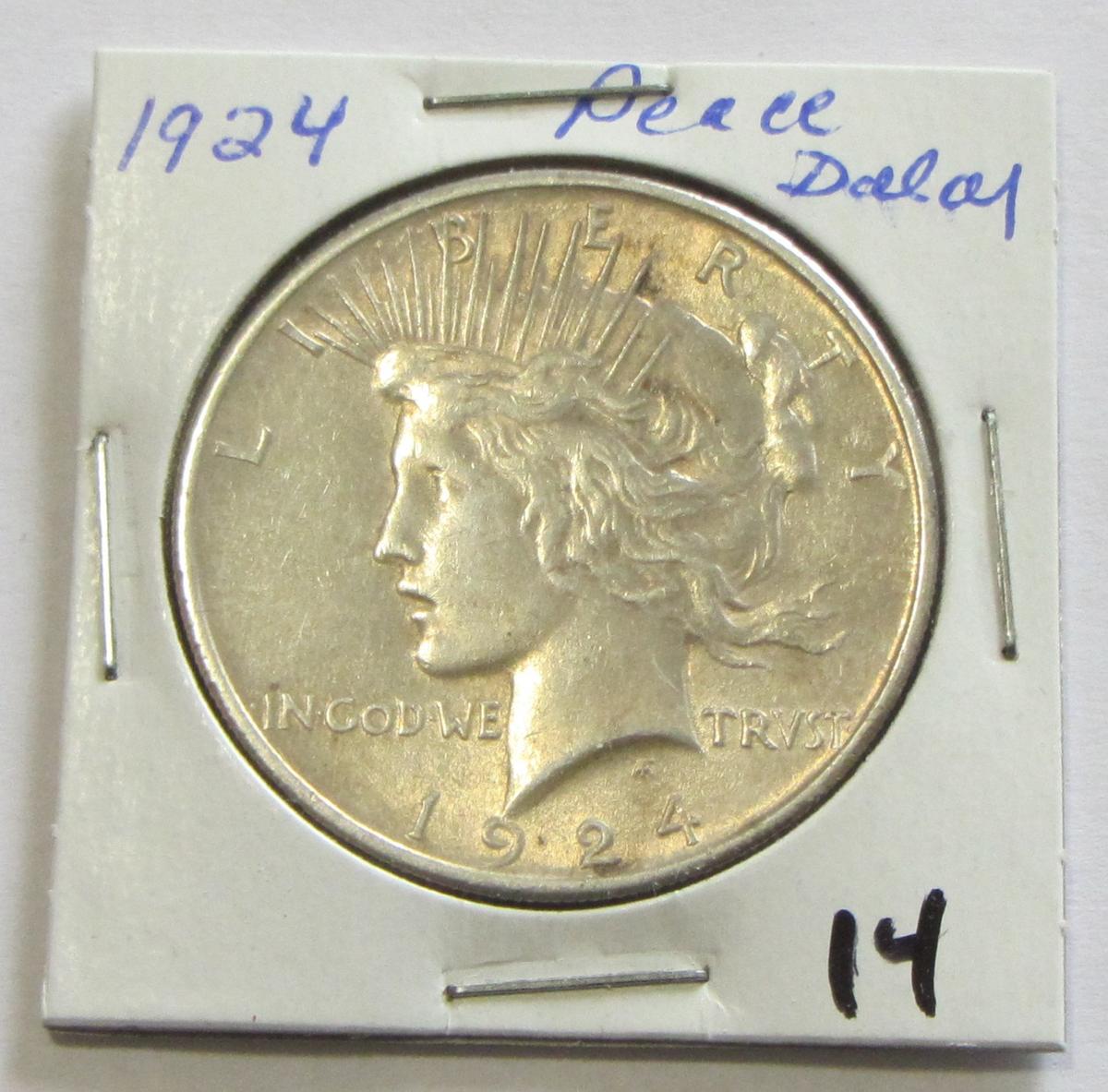 1924 Peace Dollar