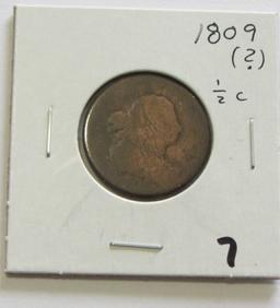 1809(?) HALF CENT