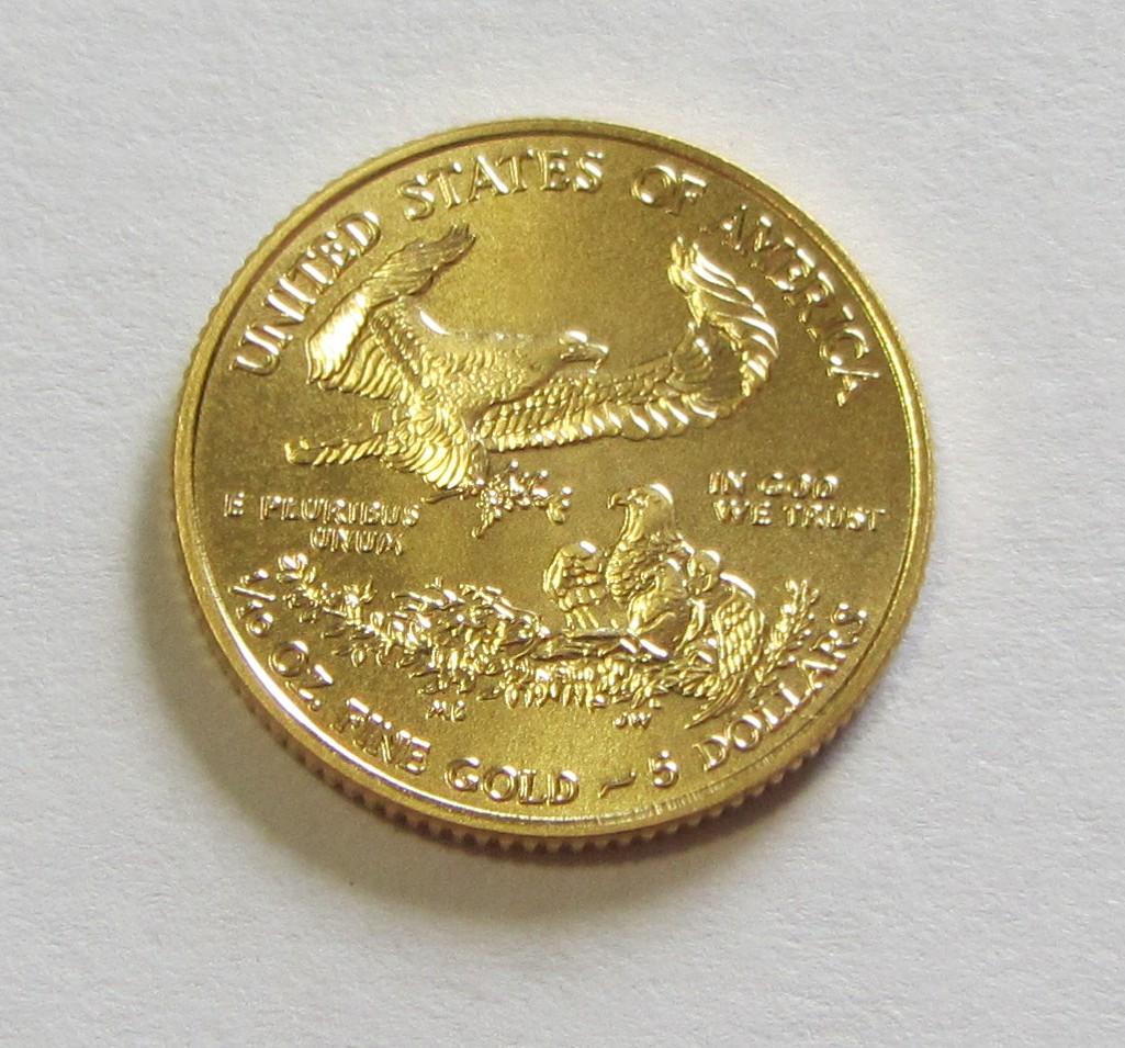 2015 Gold Liberty 5 Dollar BU