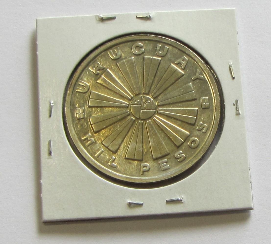 1969 Uruguay 1000 Silver Pesos