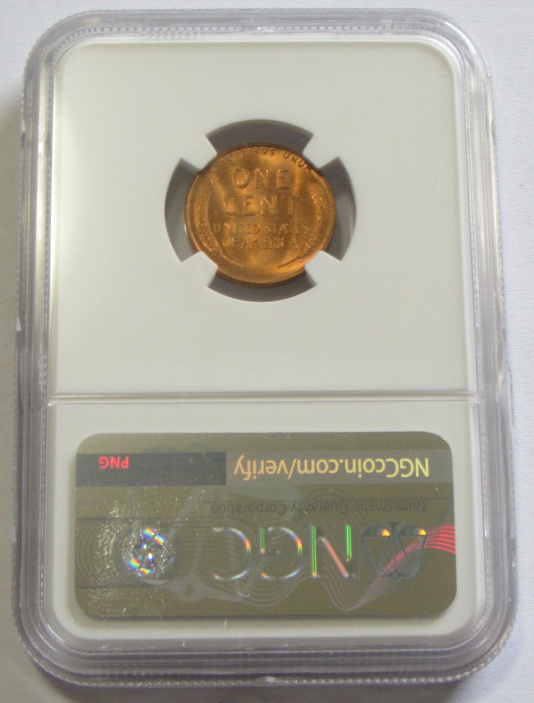 1946-S WHEAT CENT NGC 66 GEM