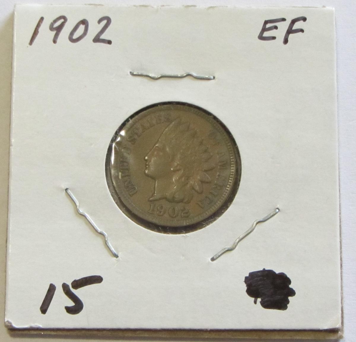 1902 XF INDIAN HEAD CENT