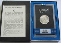 $1 1884 CC CARSON CITY MORGAN GSA NGC 63