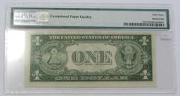 STAR $1 SILVER CERTIFICATE PMG 63 EPQ 1935-F