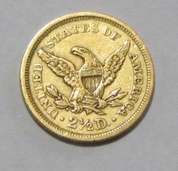 $2.5 GOLD QUARTER LIBERTY EAGLE 1856