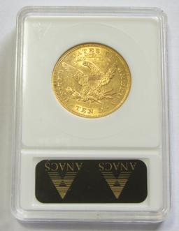 TOUGHER DATE $10 GOLD 1879-S EAGLE ANACS 55