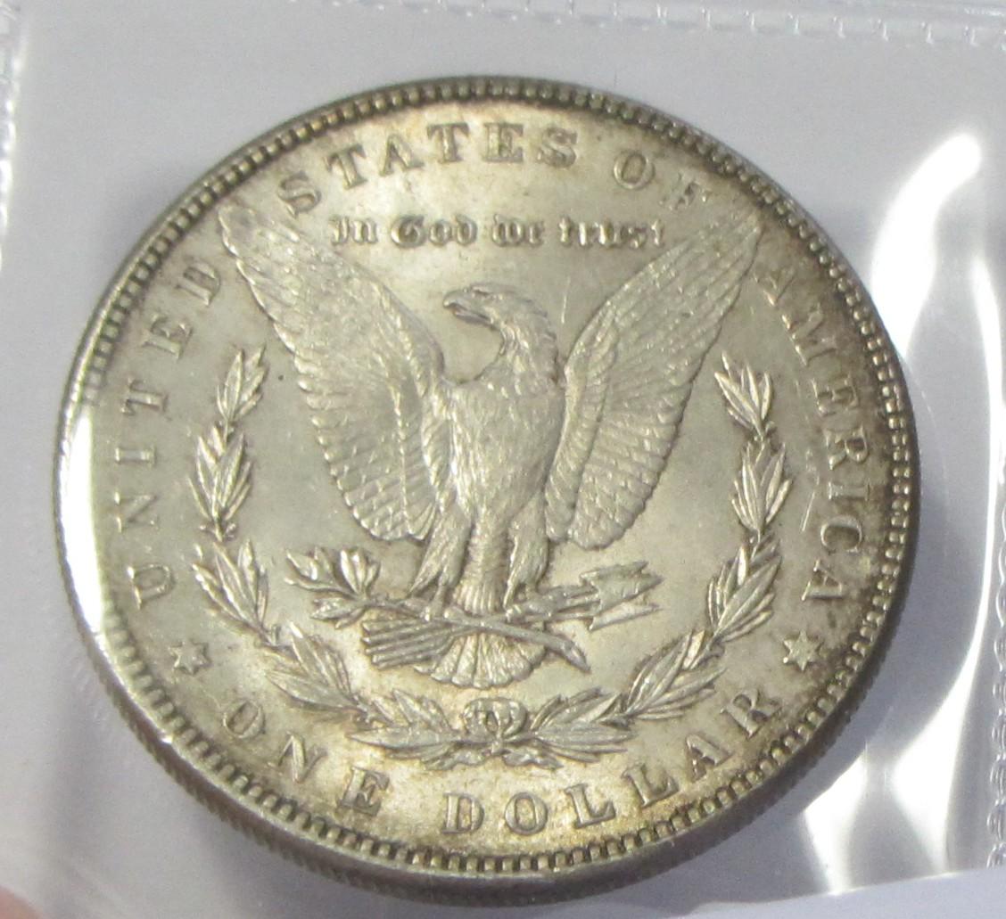 $1 1886 TONED MORGAN BU