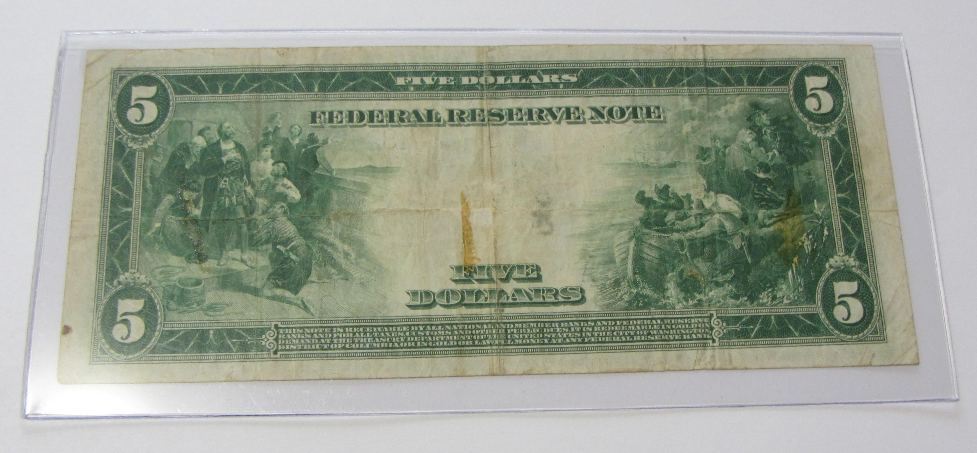 $5 SAN FRANCISCO FRN 1914