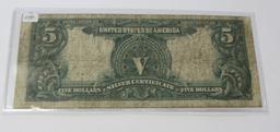 $5 CHIEF SILVER CERTIFICATE 1899 ALWAYS HIGHLY COLLECTED