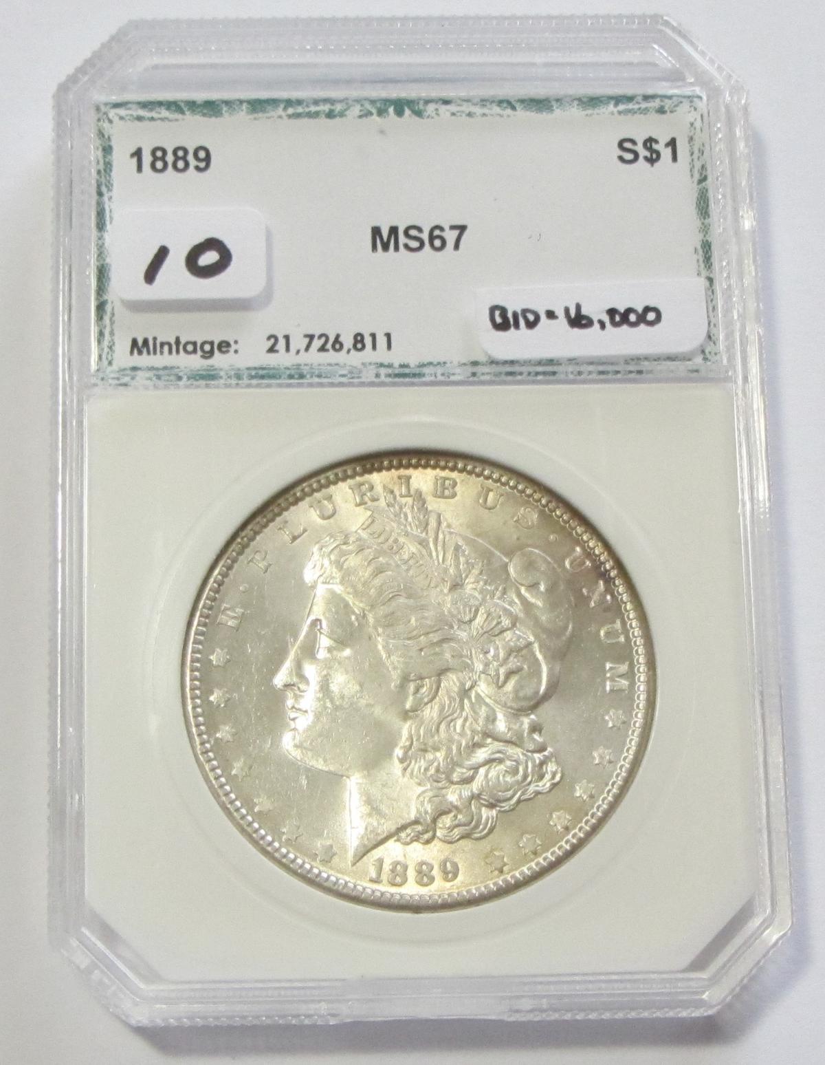 $1 1889 GEM MORGAN