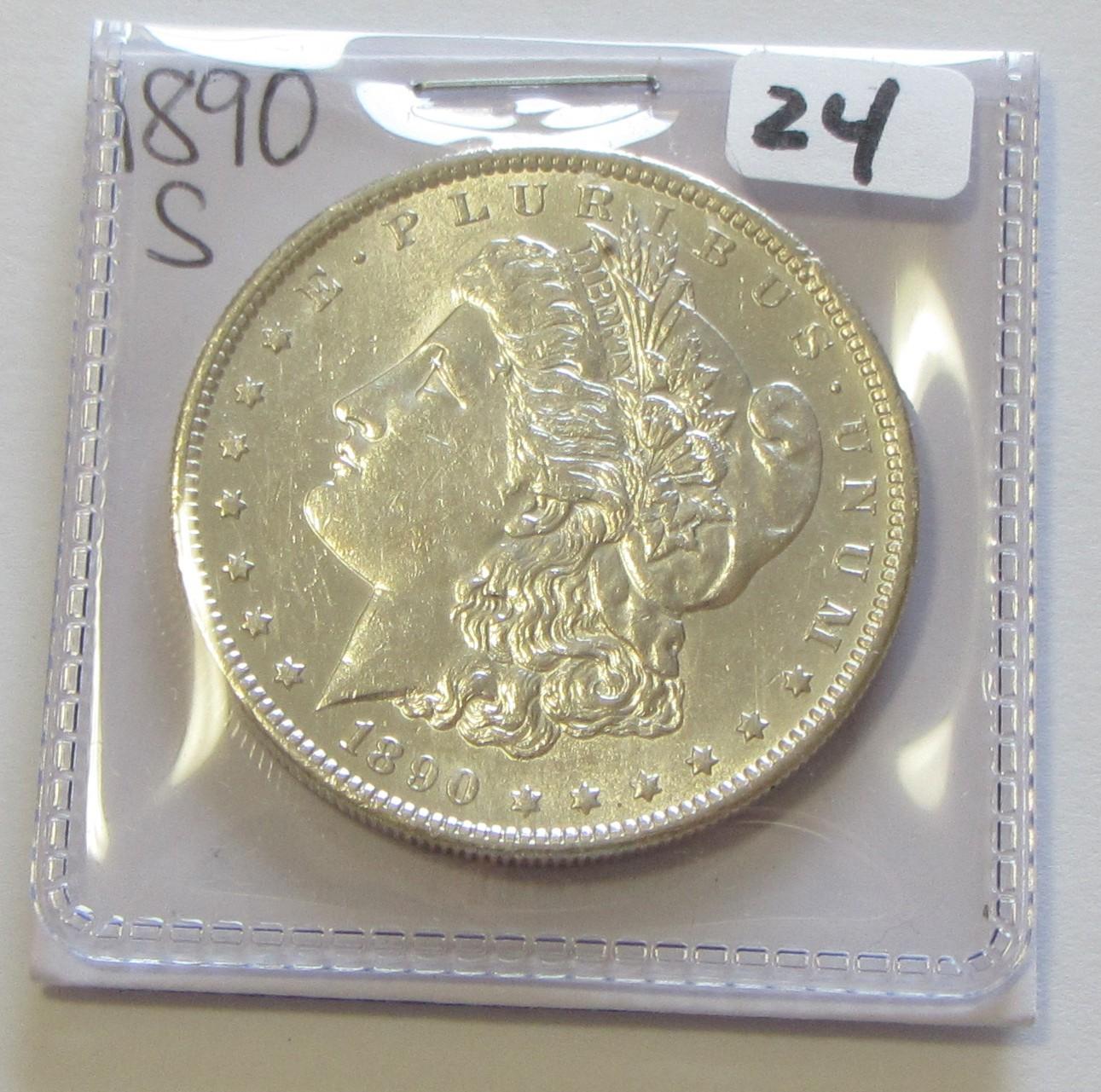 $1 1890-S BU MORGAN
