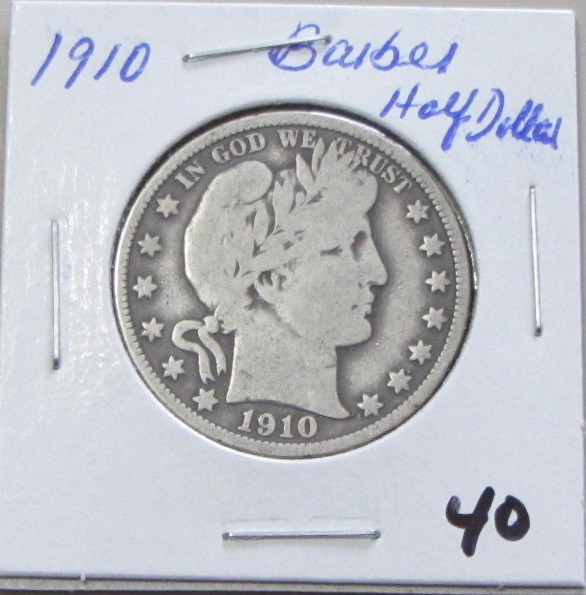 1910 Barber Half Dollar 