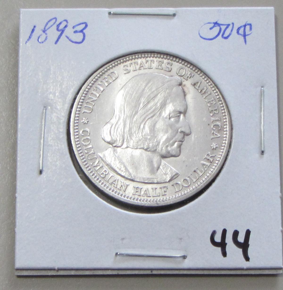 1893 Colombian Silver Commemorative Half Dollar