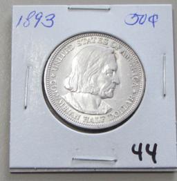 1893 Colombian Silver Commemorative Half Dollar