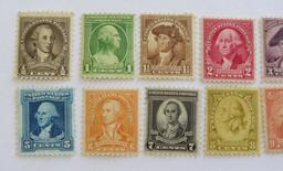 WASHINGTON BICENTENIAL MINT STAMP SET SCOTT 704-715