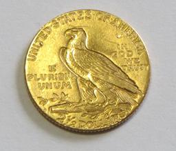 $2.5 1925-D GOLD QUARTER INDIAN EAGLE