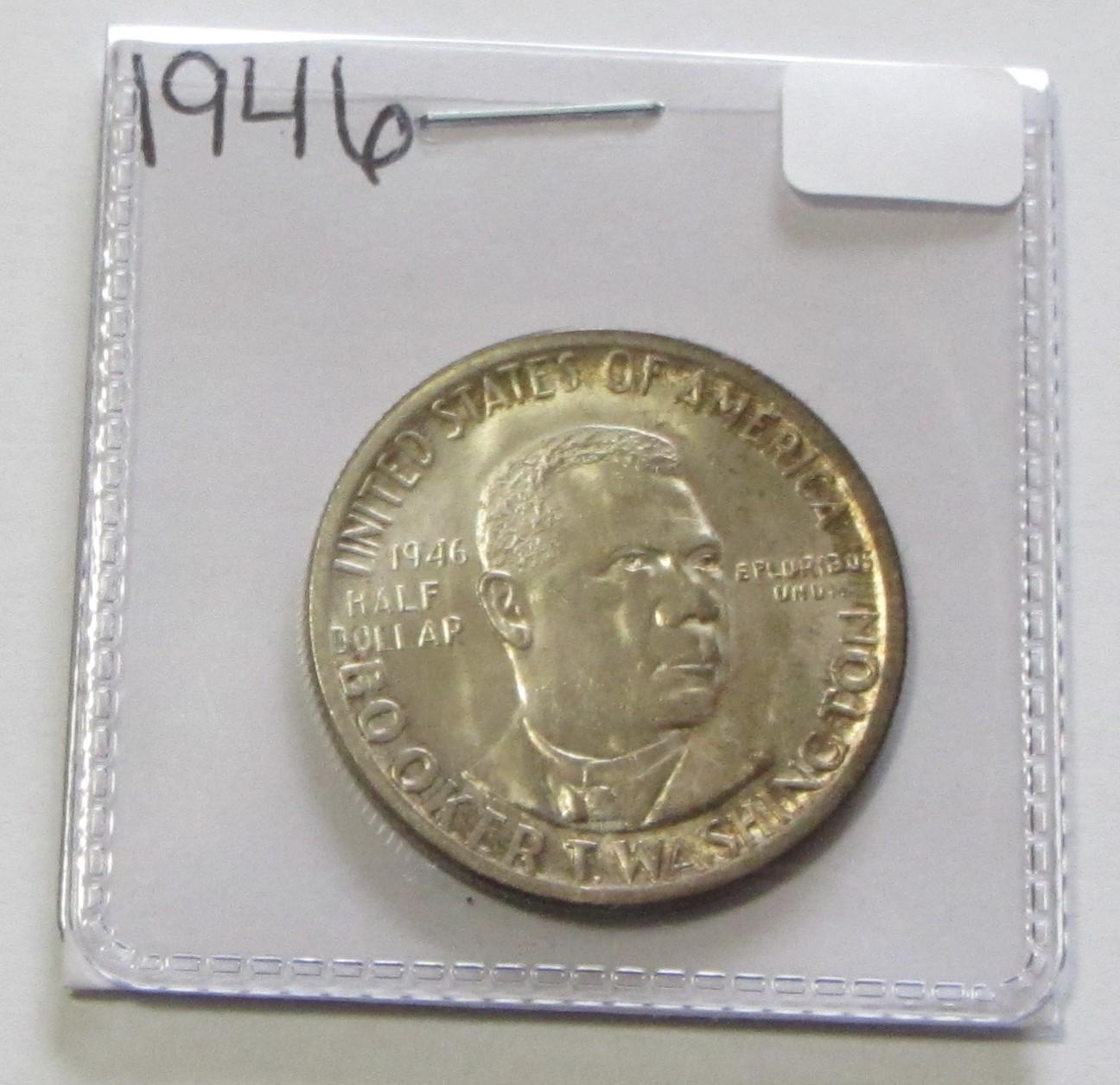 1946 BTW SILVER COMMEMORATIVE HALF DOLLAR