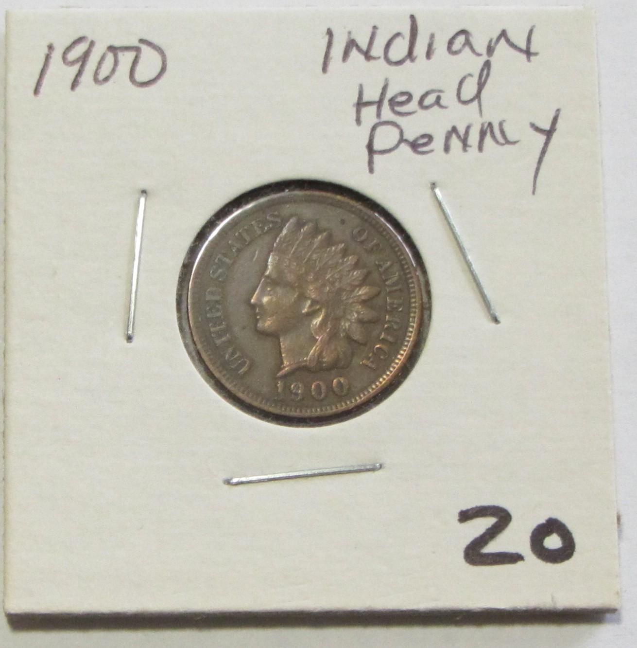 1900 HIGH GRADE INDIAN HEAD CENT