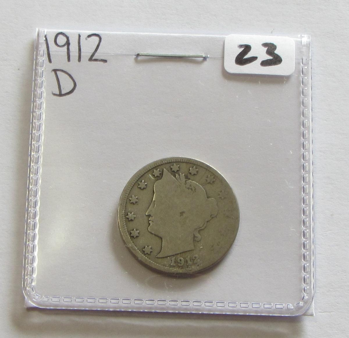 1912-D V NICKEL