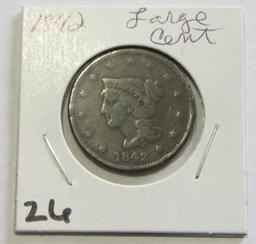 1842 LARGE CENT