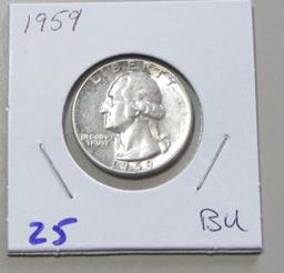 1959 BU SILVER QUARTER