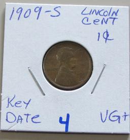 1909 S KEY DATE CENT