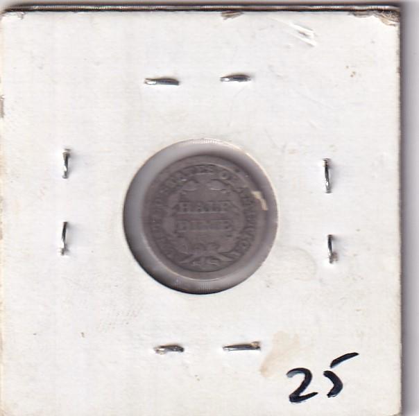 1854-O SEATED HALF DIME