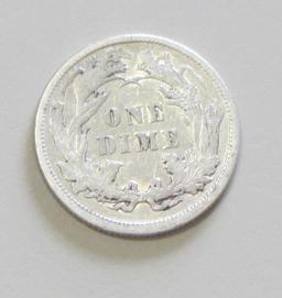 1884 SEATED DIME