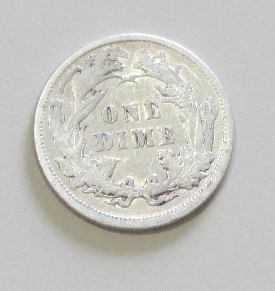 1884 SEATED DIME