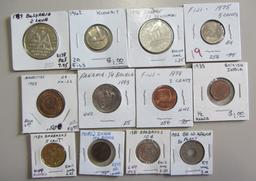 SET OF WORLD FOREIGN COINS