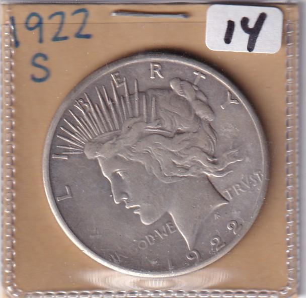 1922-S $1 PEACE