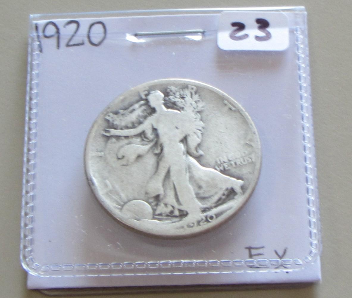 1920 WALKING LIBERTY HALF