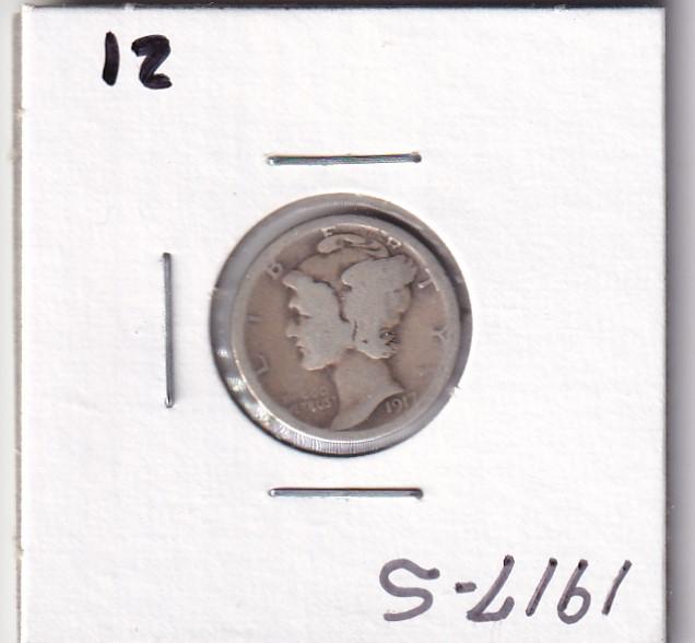 1917-S MERCURY DIME