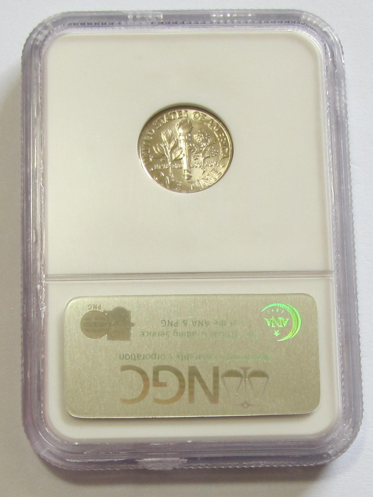 1988-D ROOSEVELT DIME NGC MS 67