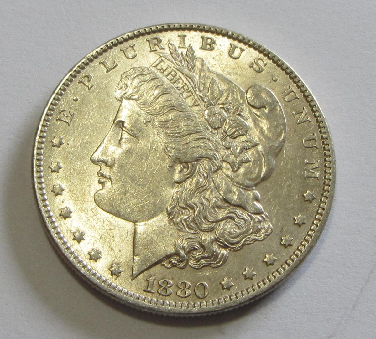 $1 1880-O MORGAN SILVER DOLLAR