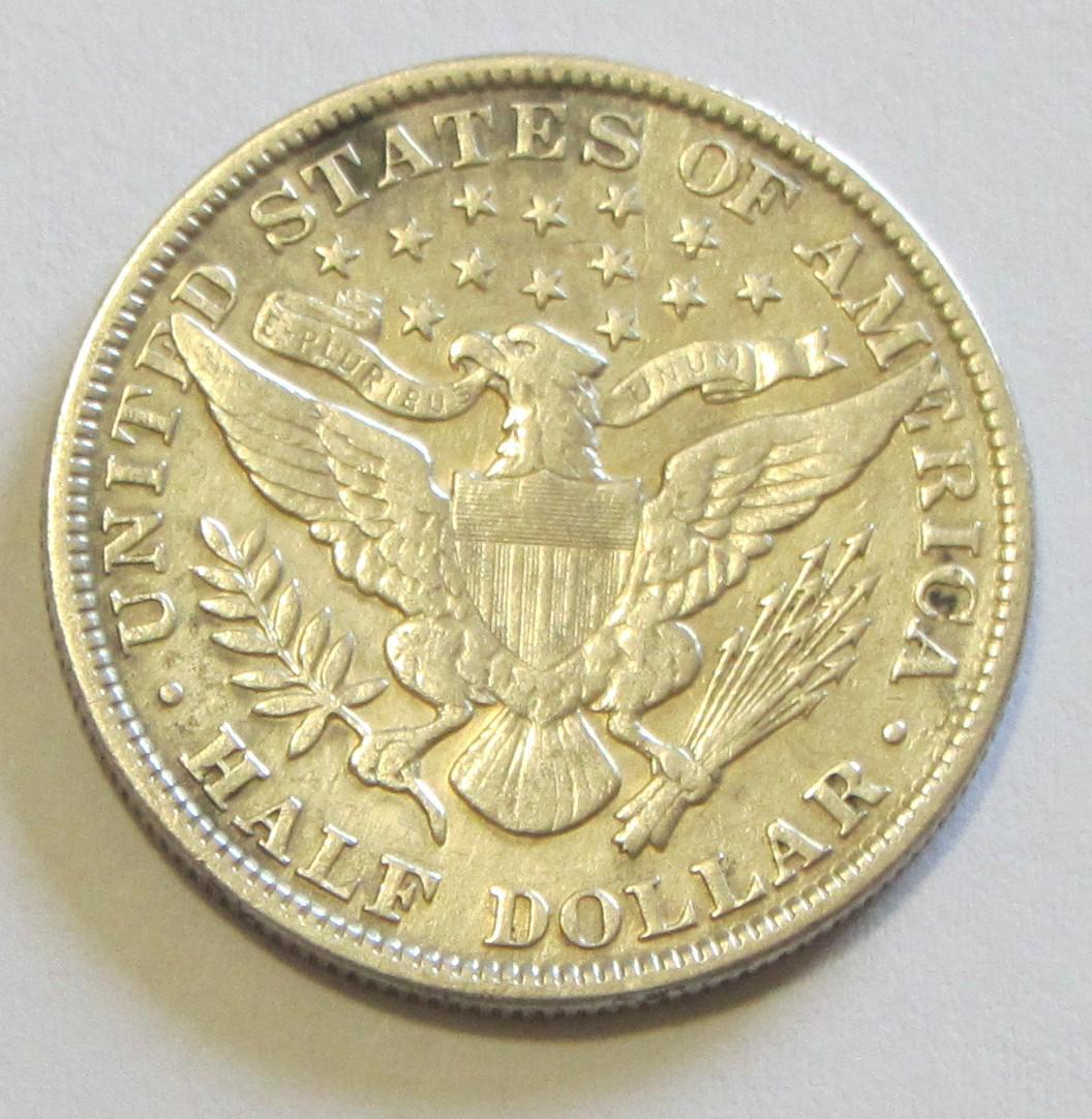 1900 BARBER HALF DOLLAR SOLID UPPER MID GRADE