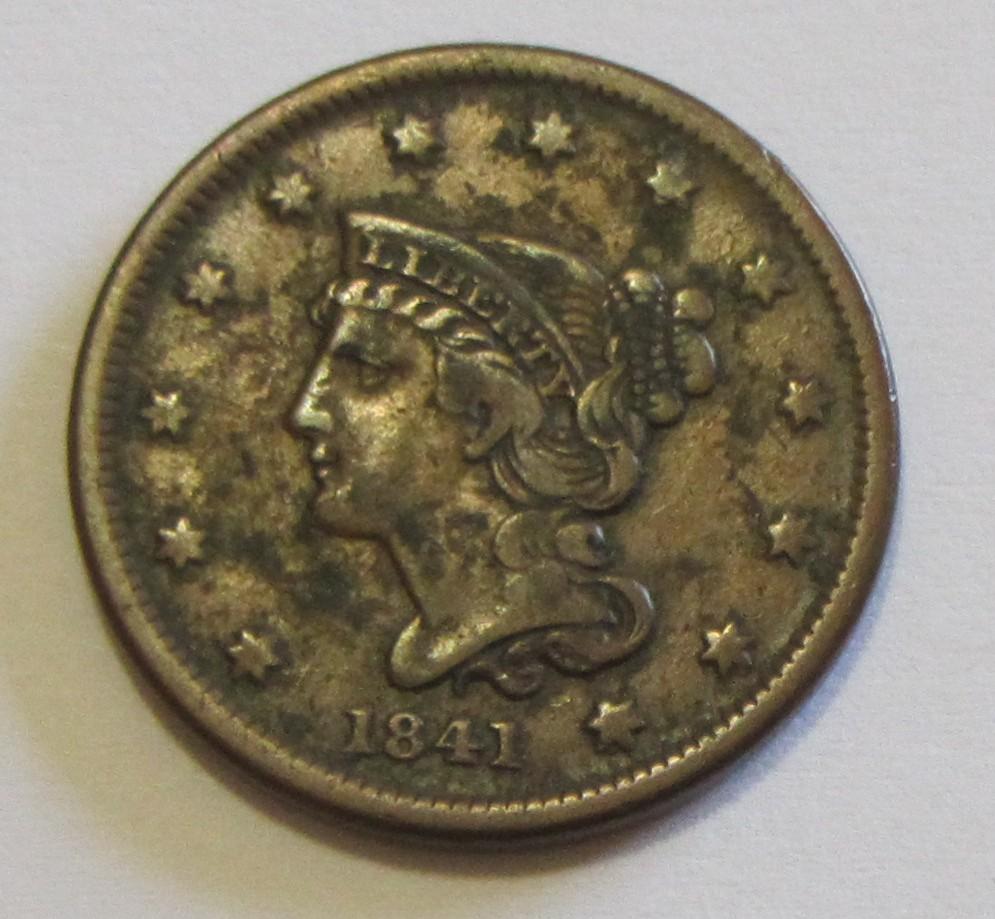 1841 LARGE CENT