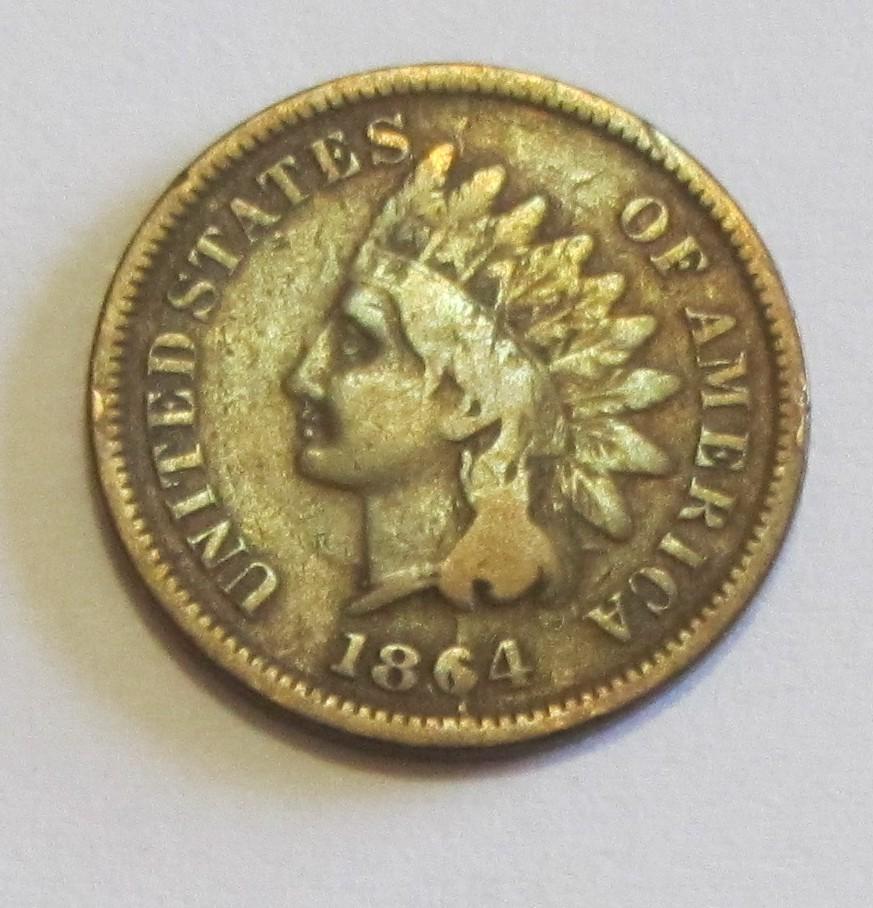 1864 INDIAN HEAD CENT