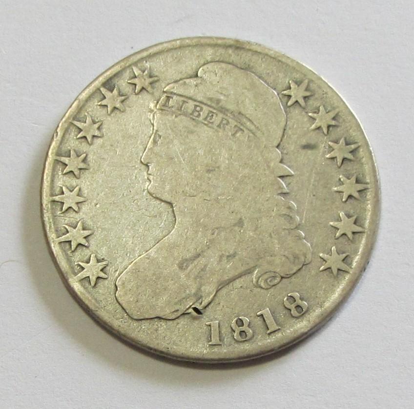 1818 CAPPED BUST HALF